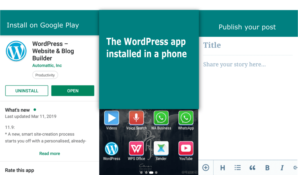 How to use the WordPress&nbsp;App